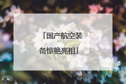 国产航空装备惊艳亮相