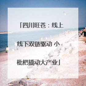 四川旺苍：线上线下双链驱动 小枇杷撬动大产业