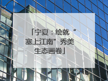 宁夏：绘就“塞上江南”秀美生态画卷