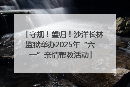 守规！望归！沙洋长林监狱举办2025年“六一”亲情帮教活动