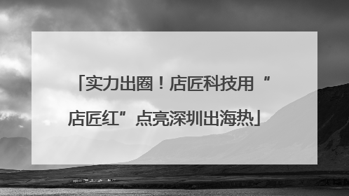 实力出圈！店匠科技用“店匠红”点亮深圳出海热