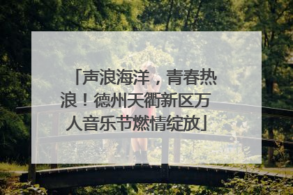 声浪海洋，青春热浪！德州天衢新区万人音乐节燃情绽放