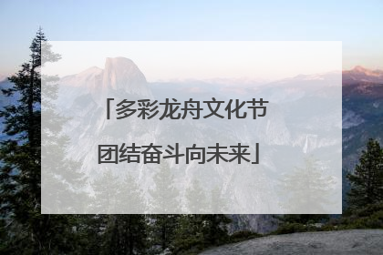 多彩龙舟文化节 团结奋斗向未来