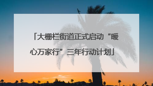 大栅栏街道正式启动“暖心万家行”三年行动计划