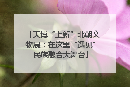 天博“上新”北朝文物展：在这里“遇见”民族融合大舞台