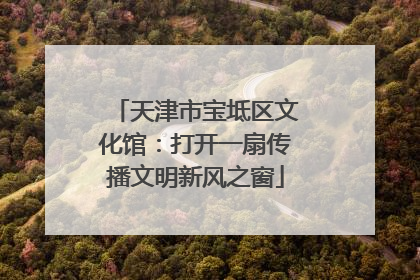天津市宝坻区文化馆：打开一扇传播文明新风之窗