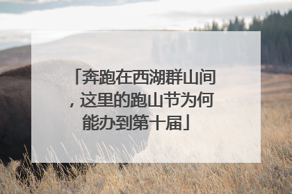 奔跑在西湖群山间，这里的跑山节为何能办到第十届