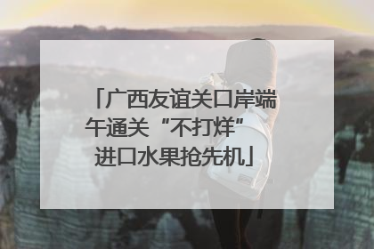广西友谊关口岸端午通关“不打烊” 进口水果抢先机