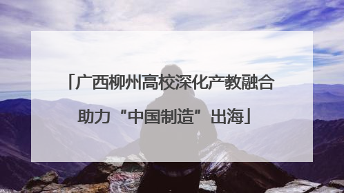 广西柳州高校深化产教融合 助力“中国制造”出海