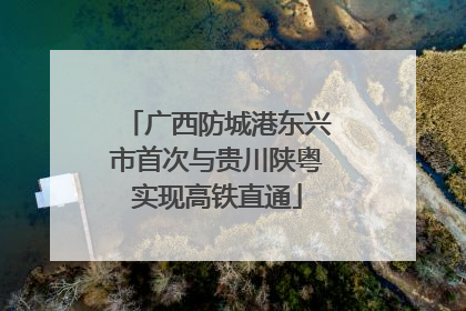 广西防城港东兴市首次与贵川陕粤实现高铁直通
