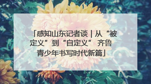 感知山东记者谈｜从“被定义”到“自定义” 齐鲁青少年书写时代新篇