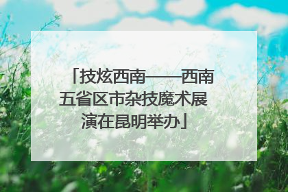 技炫西南——西南五省区市杂技魔术展演在昆明举办