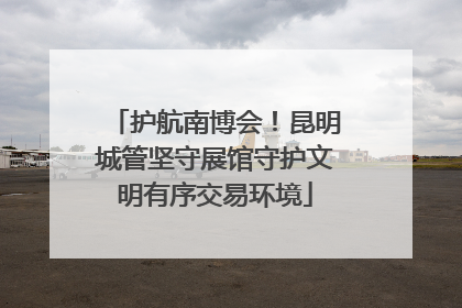 护航南博会！昆明城管坚守展馆守护文明有序交易环境