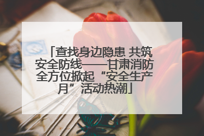 查找身边隐患 共筑安全防线——甘肃消防全方位掀起“安全生产月”活动热潮