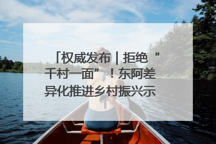 权威发布｜拒绝“千村一面”！东阿差异化推进乡村振兴示范片区建设