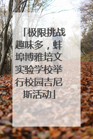 极限挑战趣味多，蚌埠博雅培文实验学校举行校园吉尼斯活动