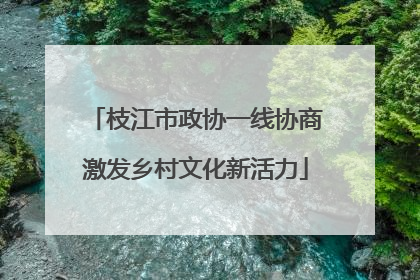 枝江市政协一线协商激发乡村文化新活力