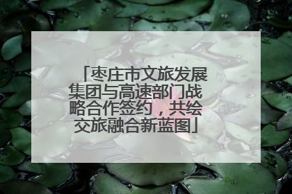 枣庄市文旅发展集团与高速部门战略合作签约，共绘交旅融合新蓝图