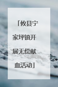 攸县宁家坪镇开展无偿献血活动