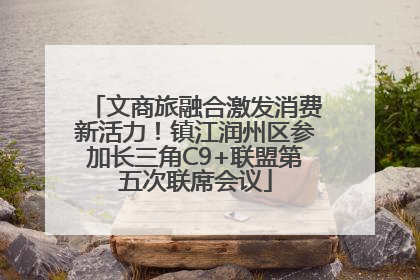 文商旅融合激发消费新活力！镇江润州区参加长三角C9+联盟第五次联席会议