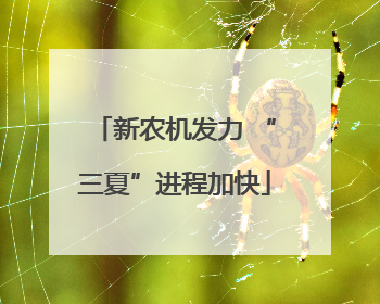 新农机发力 “三夏”进程加快