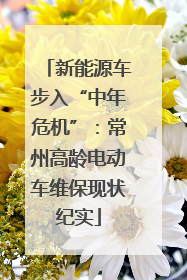 新能源车步入“中年危机”：常州高龄电动车维保现状纪实