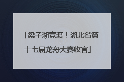 梁子湖竞渡！湖北省第十七届龙舟大赛收官