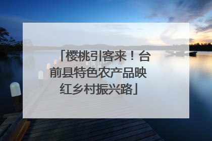 樱桃引客来！台前县特色农产品映红乡村振兴路