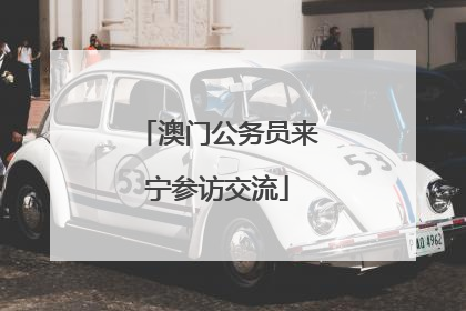 澳门公务员来宁参访交流
