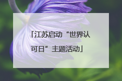 江苏启动“世界认可日”主题活动
