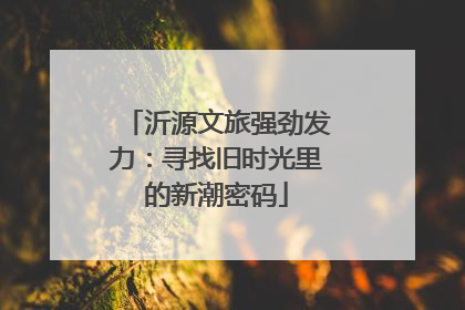 沂源文旅强劲发力：寻找旧时光里的新潮密码