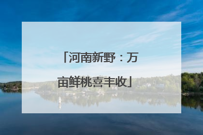 河南新野：万亩鲜桃喜丰收