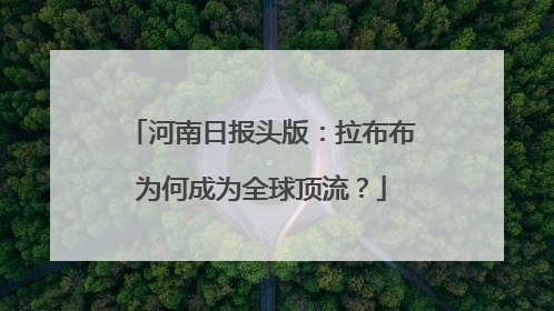 河南日报头版：拉布布为何成为全球顶流？