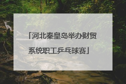 河北秦皇岛举办财贸系统职工乒乓球赛