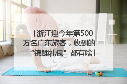浙江迎今年第500万名广东旅客，收到的“锦鲤礼包”都有啥