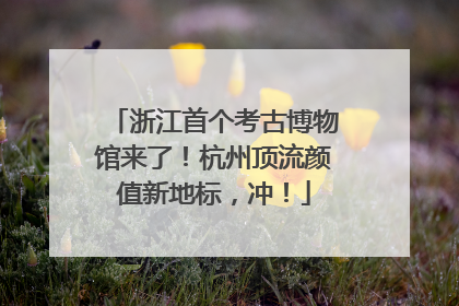 浙江首个考古博物馆来了！杭州顶流颜值新地标，冲！