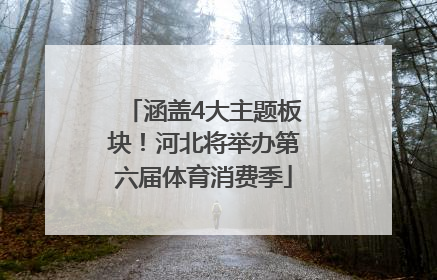 涵盖4大主题板块！河北将举办第六届体育消费季