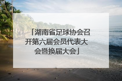 湖南省足球协会召开第六届会员代表大会暨换届大会