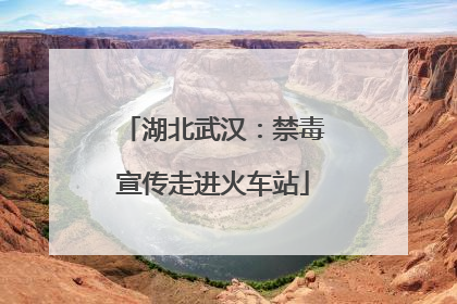 湖北武汉：禁毒宣传走进火车站