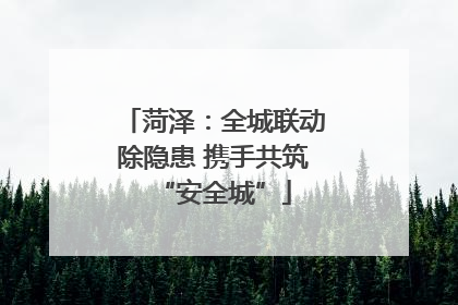菏泽：全城联动除隐患 携手共筑“安全城”