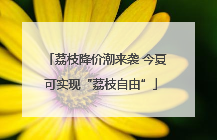 荔枝降价潮来袭 今夏可实现“荔枝自由”