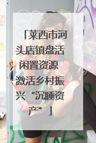 莱西市河头店镇盘活闲置资源 激活乡村振兴“沉睡资产”