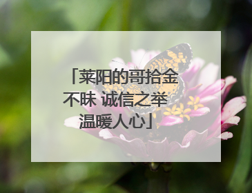 莱阳的哥拾金不昧 诚信之举温暖人心