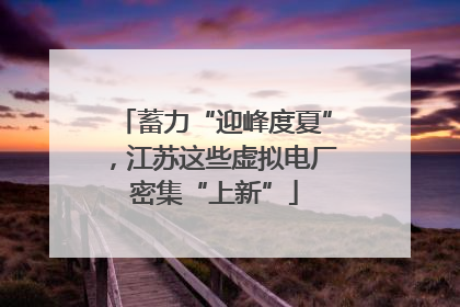 蓄力“迎峰度夏”，江苏这些虚拟电厂密集“上新”