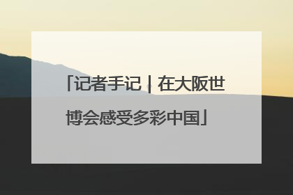 记者手记｜在大阪世博会感受多彩中国