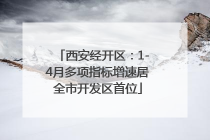 西安经开区：1-4月多项指标增速居全市开发区首位