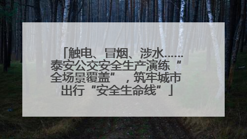 触电、冒烟、涉水……泰安公交安全生产演练“全场景覆盖”，筑牢城市出行“安全生命线”