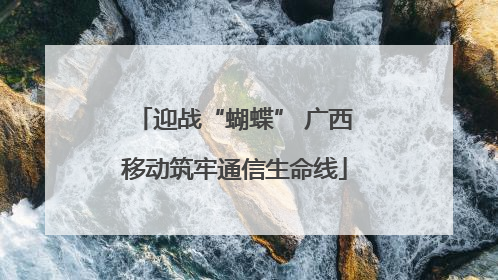 迎战“蝴蝶” 广西移动筑牢通信生命线