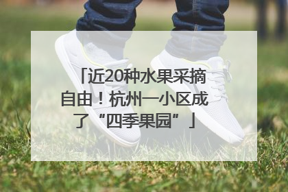 近20种水果采摘自由！杭州一小区成了“四季果园”