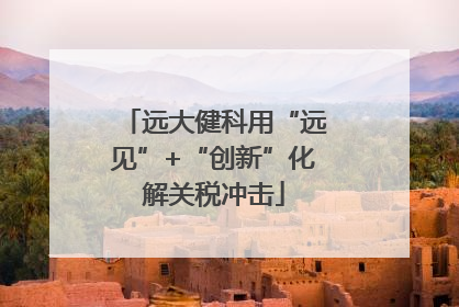 远大健科用“远见”+“创新”化解关税冲击